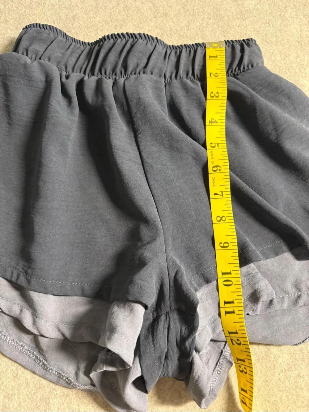 Altar'd State Gray Layered Athletic Shorts